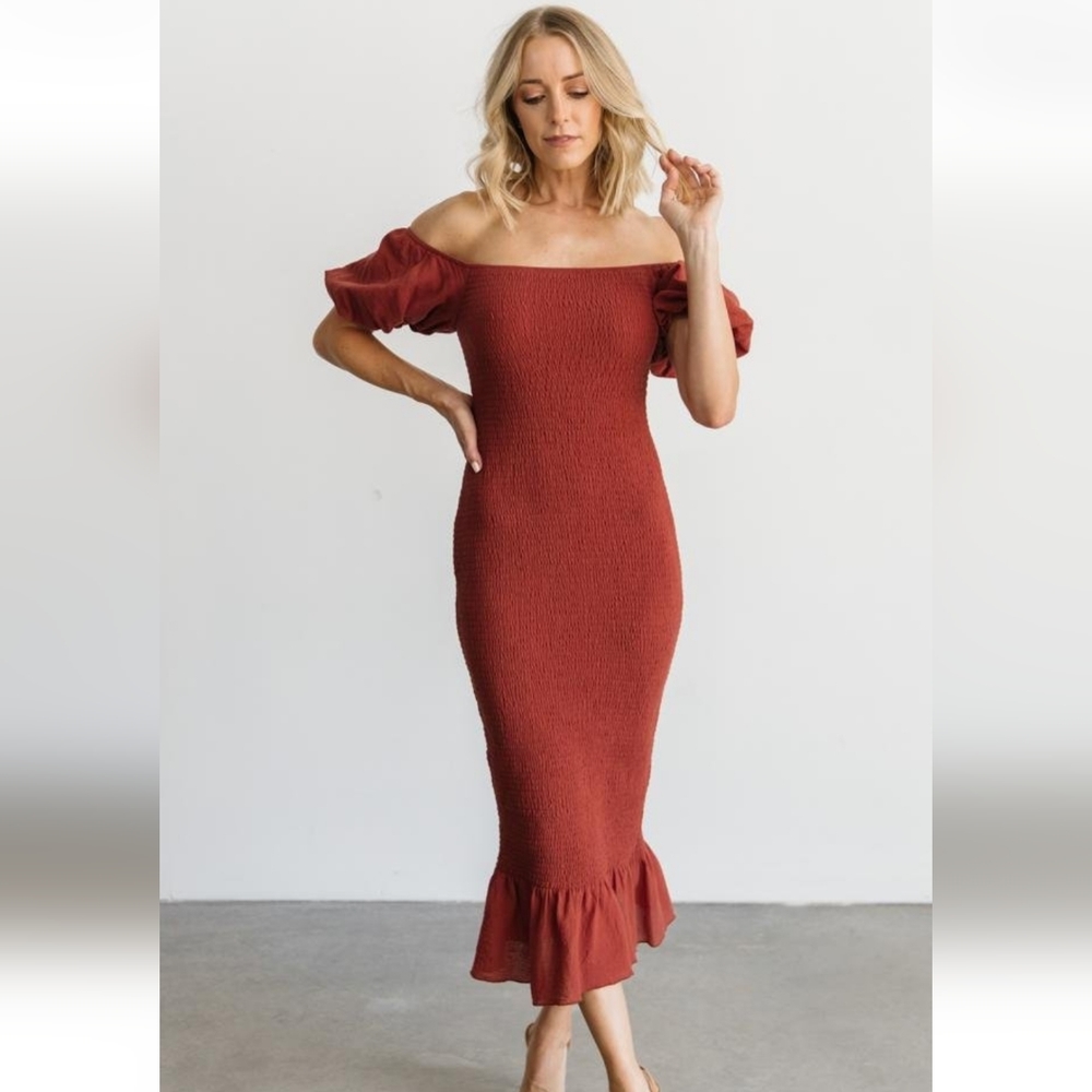Baltic Born Alana Smocked Midi Dress